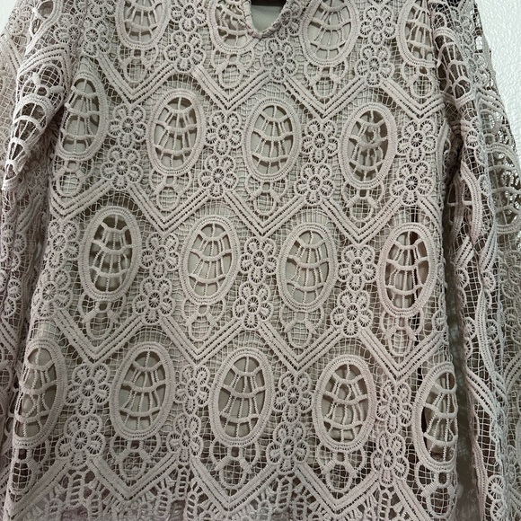 Ultra Pink Lace Blouse in Cream - Picture 11 of 11